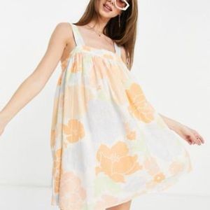 ASOS Design Retro Floral Cotton Summer Dress